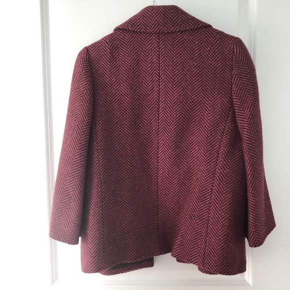 REBECCA Taylor -Pink Wool Coat - Picture 2 of 5